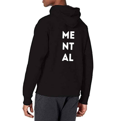 Nutcase Designer Unisex Black Hoodie  - Mental Nutcase