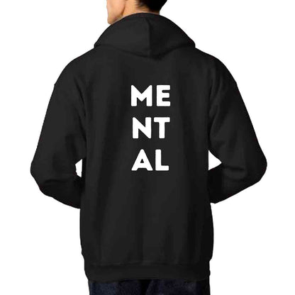 Nutcase Designer Unisex Black Hoodie  - Mental Nutcase