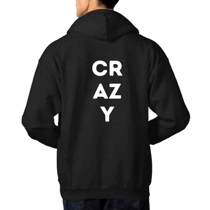 Nutcase Hoodie Stylish Jumper Sweatshirt Unisex ( Black ) - Crazy Nutcase