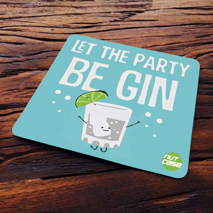 Designer Metal Coasters Set of 8 - Gin & Tonic Nutcase