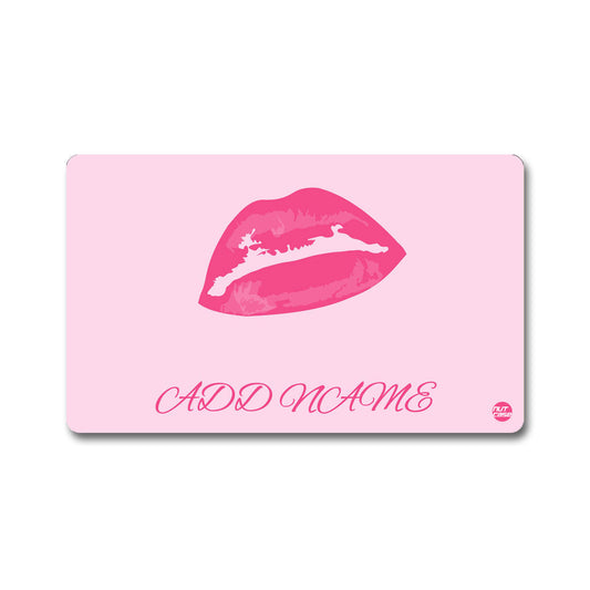 Metal Custom NFC Business Cards - Pink Lips ( For Android Phones Only)