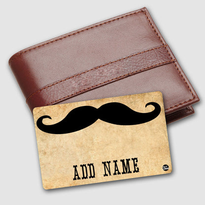 Customized NFC Metal Business Cards - Hipster Mustache Funny ( For Android Phones Only)