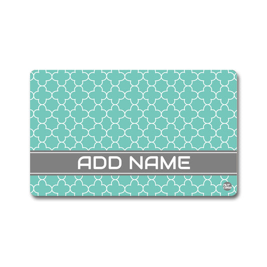 Personalized Smart Metal NFC Mastercard - Mint Blue Patter ( For Android Phones Only)