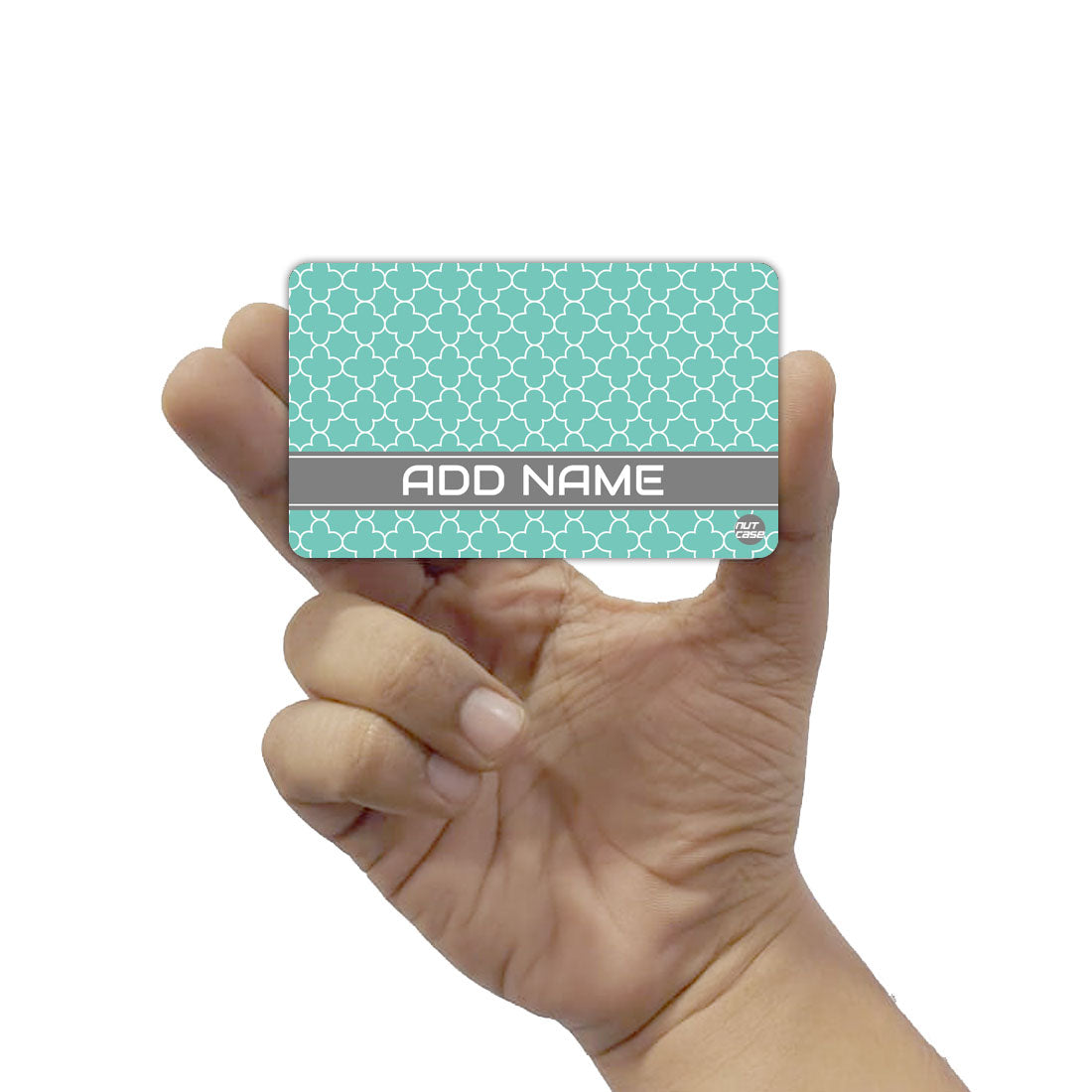 Personalized Smart Metal NFC Mastercard - Mint Blue Patter ( For Android Phones Only)