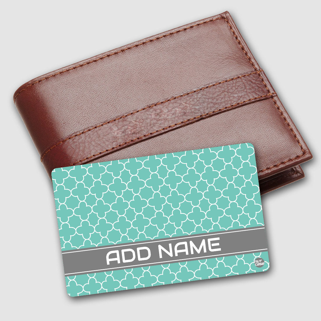 Personalized Smart Metal NFC Mastercard - Mint Blue Patter ( For Android Phones Only)