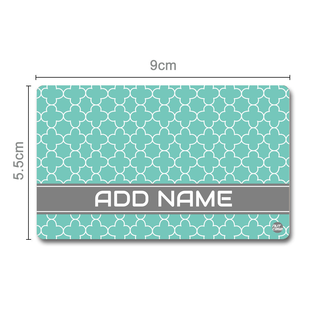Personalized Smart Metal NFC Mastercard - Mint Blue Patter ( For Android Phones Only)