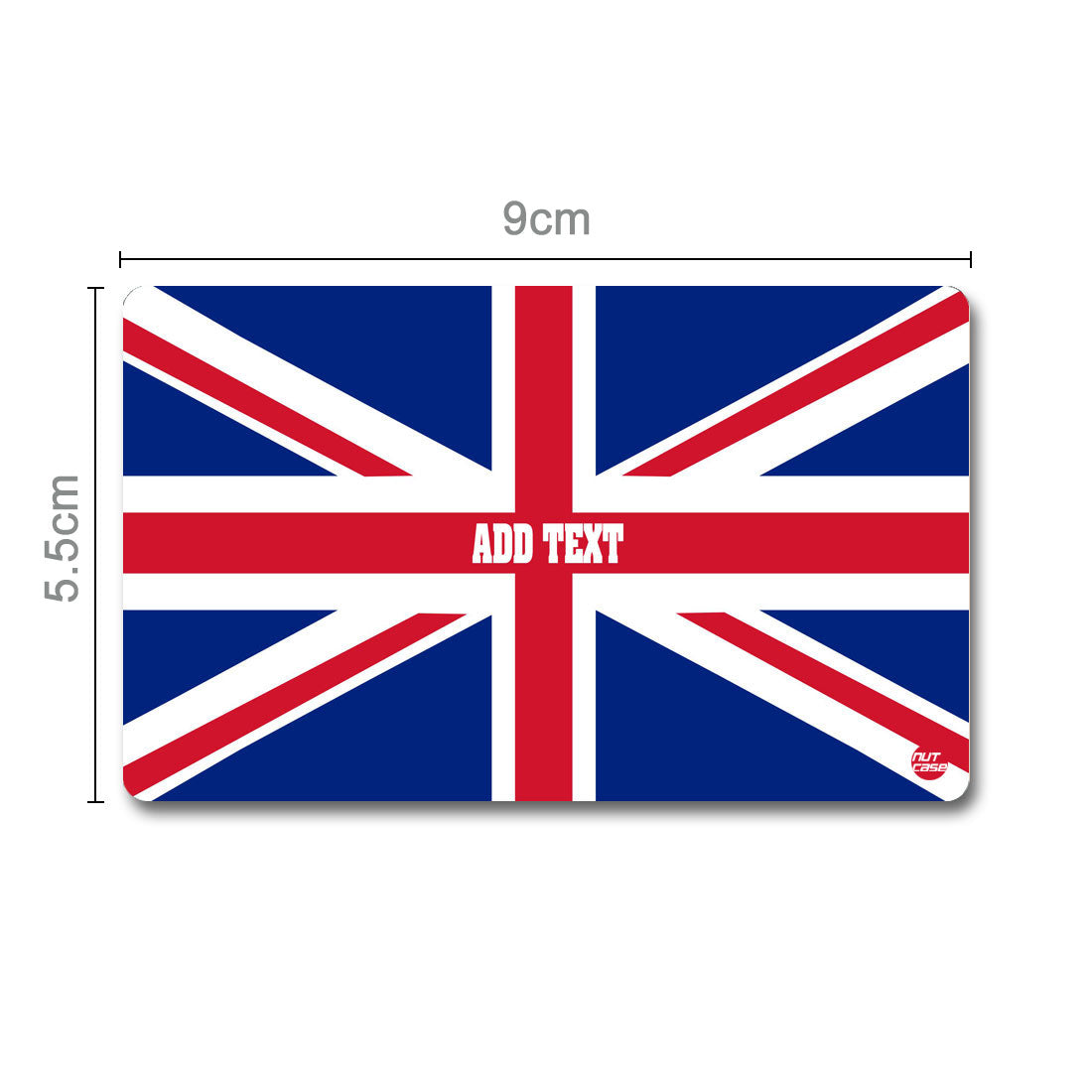 Custom Made Business Metal NFC Visiting Card - Union Jack Flag ( For Android Phones Only)