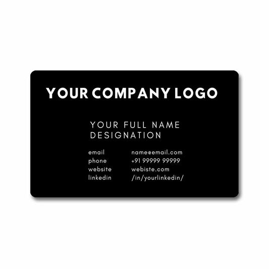 Personalized Metal NFC Smart Card Business Cards Engraving - Company Logo ( For Android Phones Only)