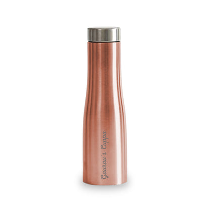 Personalized Stainless Steel Water Bottles for Home Office Restaurants Cafe-Rose Gold 750ml