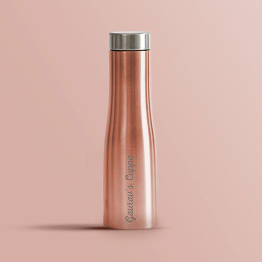 Personalized Stainless Steel Water Bottles for Home Office Restaurants Cafe-Rose Gold 750ml