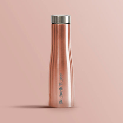 Personalised Stainless Steel Water Bottle for Restaurant Cafes Home Office-Rose Gold 750ml