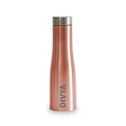 Customized Bottles for Home Office Cafes Restaurants-Rose Gold 750m