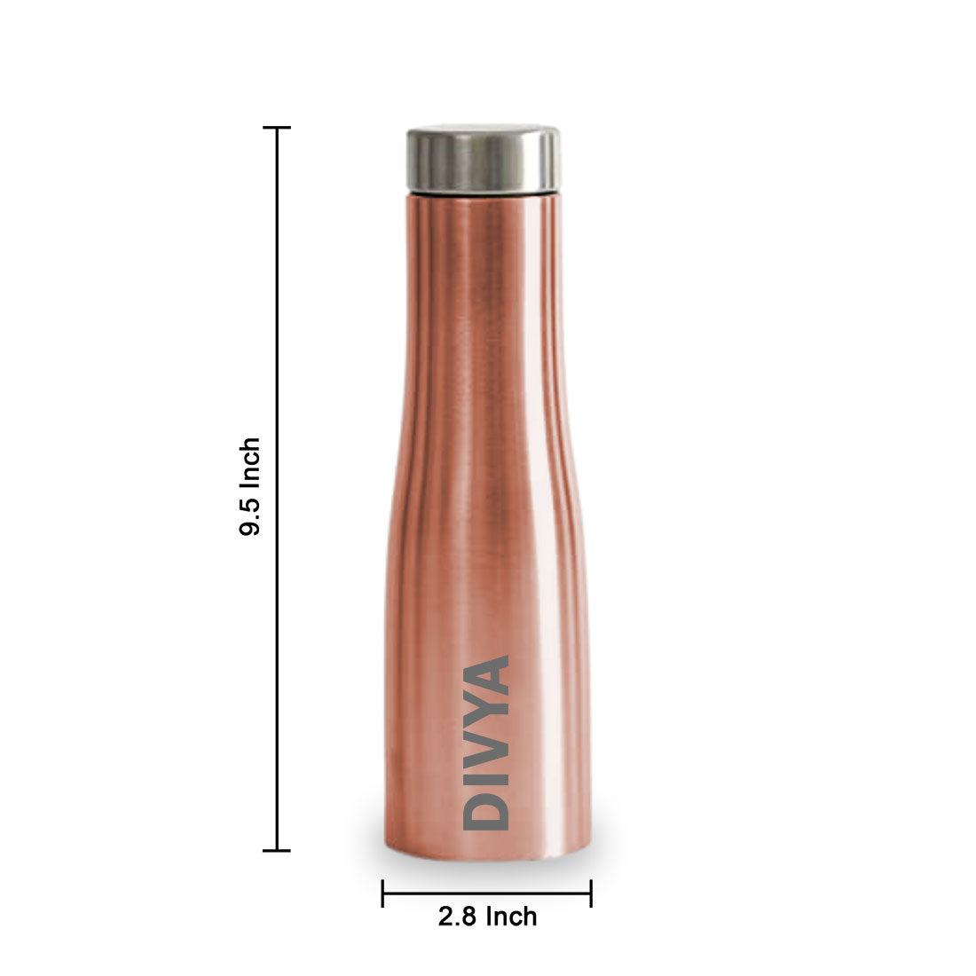 Customized Bottles for Home Office Cafes Restaurants-Rose Gold 750m