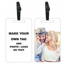 Customized Photo Luggage Tag - Add Your Picture - Set of 2 Nutcase