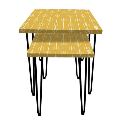 Arrow End Printed 2 Piece Nesting Tables for Tea, Coffee, Side and Corners Online in India Nutcase