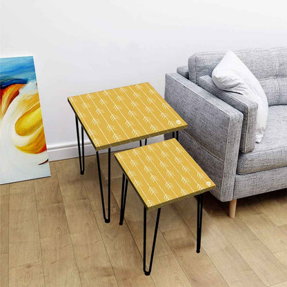 Arrow End Printed 2 Piece Nesting Tables for Tea, Coffee, Side and Corners Online in India Nutcase