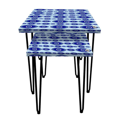 Nesting Tables Set Of 2 Nest of Table for Home Decor - Evil Eye Protector Nutcase