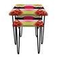 Square Nesting Tables 2 for Hotel & Restaurant Patio - Beautiful Art Nutcase