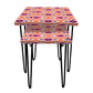 Square Nest of 2 Side Tables for Living Room Balcony Decor - Pink Diamond Nutcase