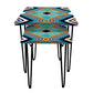 Nesting Coffee Table Nest of 2 for Home & Office Coffee Tables - Lines Nutcase
