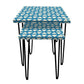 Small & Large Nest of Tables Coffee Table for Living Room Decor - Triangle Nutcase