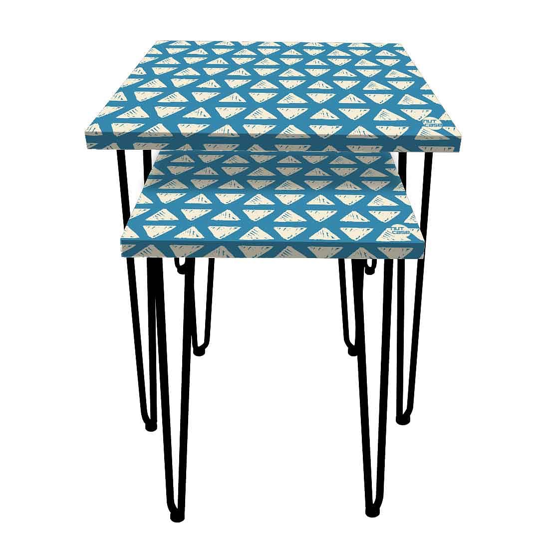 Small & Large Nest of Tables Coffee Table for Living Room Decor - Triangle Nutcase