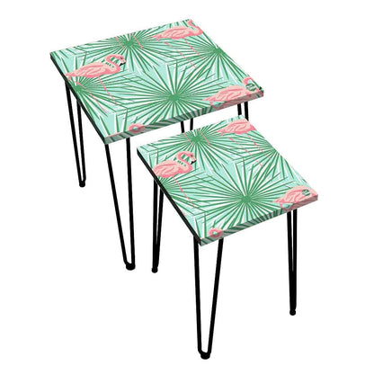 Designer Nest of Tables Side Table for Home Kitchen Balcony -  Flamingo Nutcase