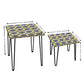 Nesting Tables Set of 2 Stacking Coffee Table for Bedroom & Balcony Stable Nutcase