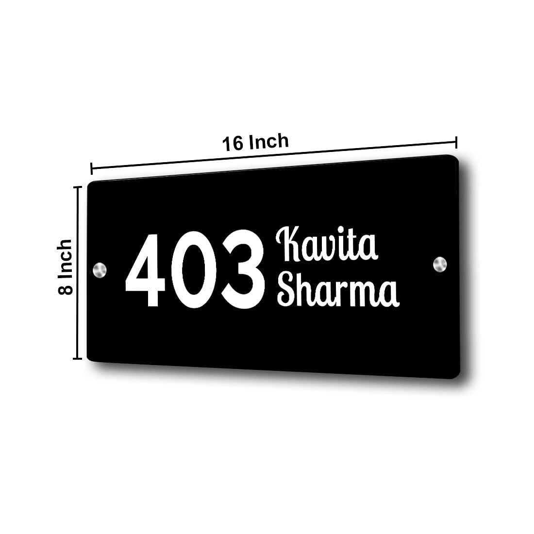 Unique Name Plates for Home Personalized Office Flat Nameboard Nutcase