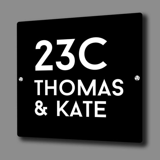 Personalised House Name Board Design for Home Flats Office-Acrylic Nutcase
