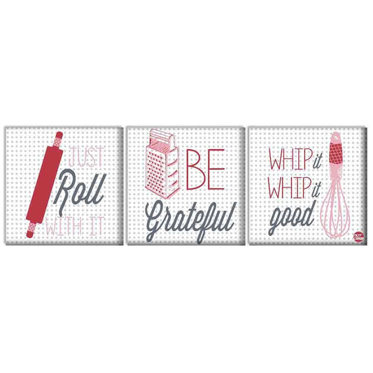 Wall Art Decor Panel For Home - Just Roll Be Grateful Nutcase