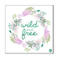 Wall Art Decor Panel For Home - Wild And Free Pink Nutcase