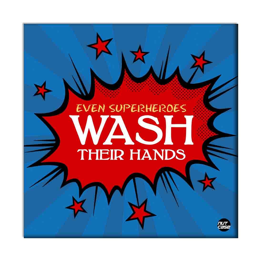 Wall Art Panel For Home Decor -  Wash Their Hands Nutcase