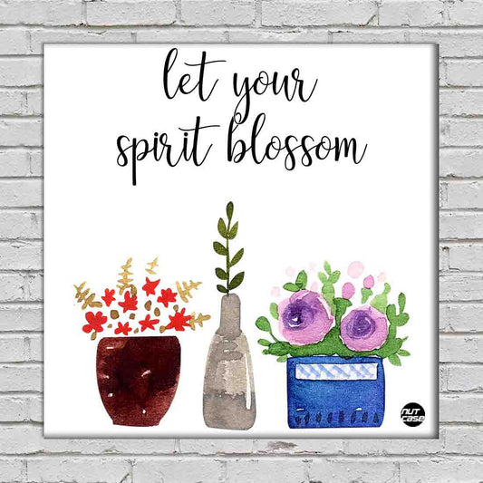 Wall Art Panel For Home Decor -  Let Your Spirit Blossom Nutcase