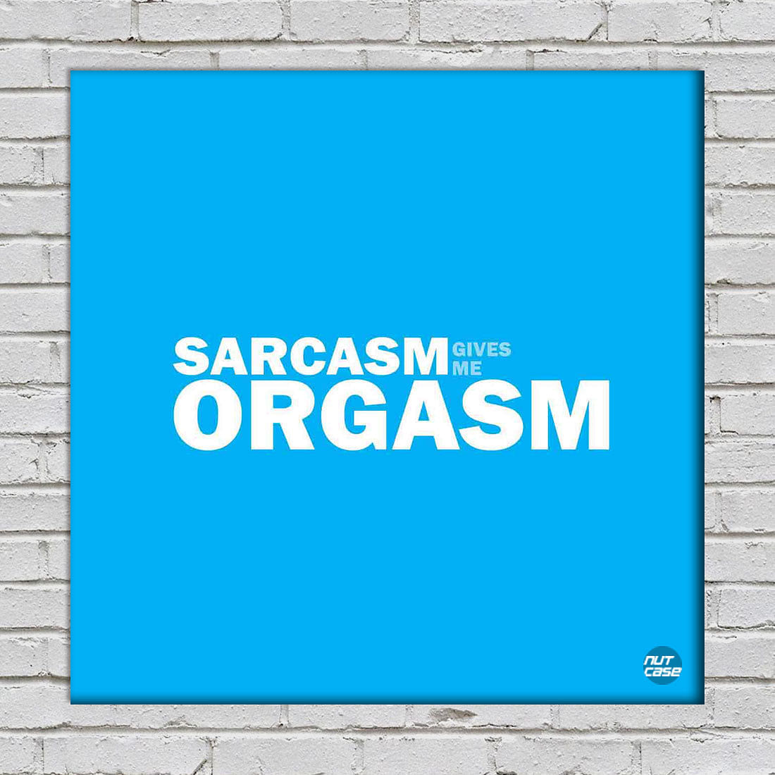 Wall Art Decor Panel For Home - Sarcasm Blue Nutcase