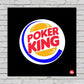 Wall Art Decor Panel For Home - Poker King Nutcase