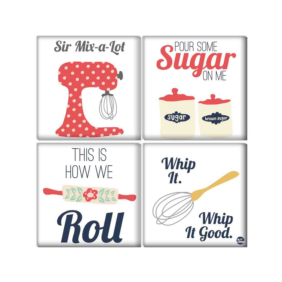 Wall Art Decor For Home Set Of 4 -Mix A Lot Nutcase
