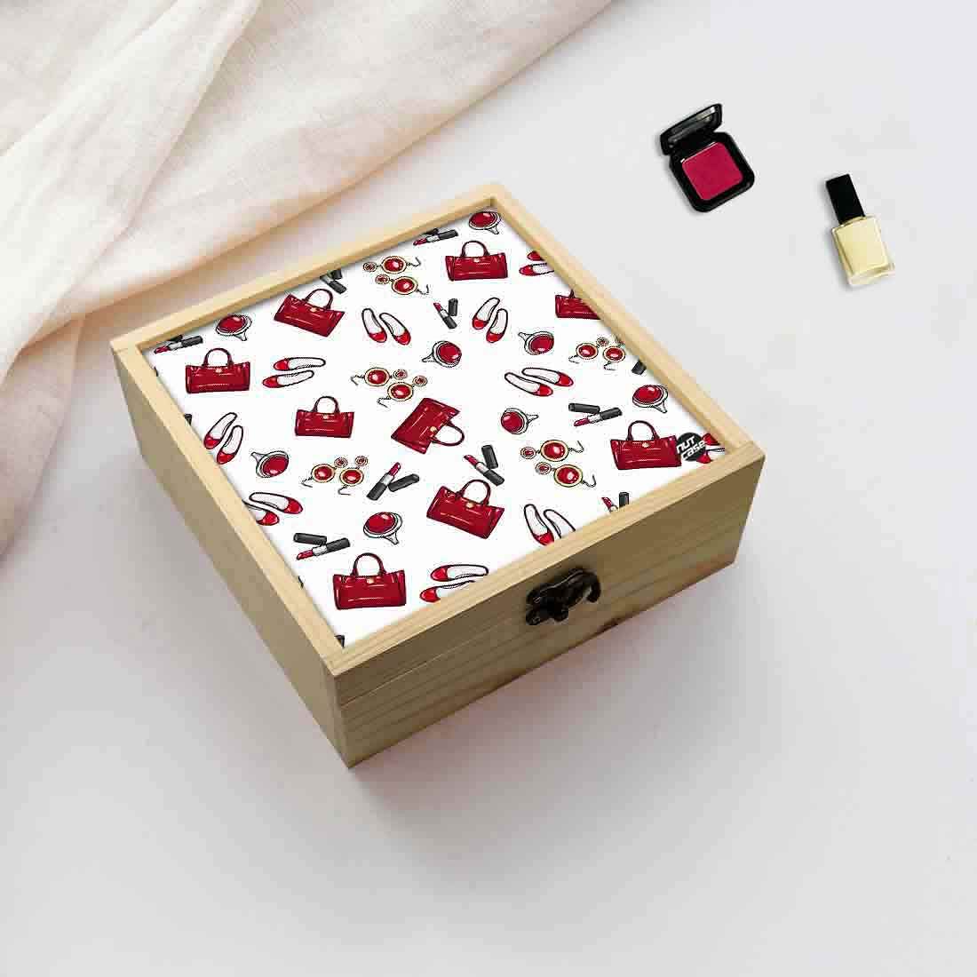 Jewellery Box Wooden Jewelry Organizer -  Girls Jewellery Nutcase