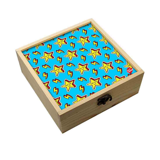 Jewellery Box Wooden Jewelry Organizer -  Yellow Star Nutcase