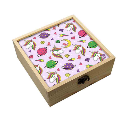 Jewellery Box Wooden Jewelry Organizer -  Unicorn Diamond Nutcase