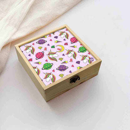 Jewellery Box Wooden Jewelry Organizer -  Unicorn Diamond Nutcase