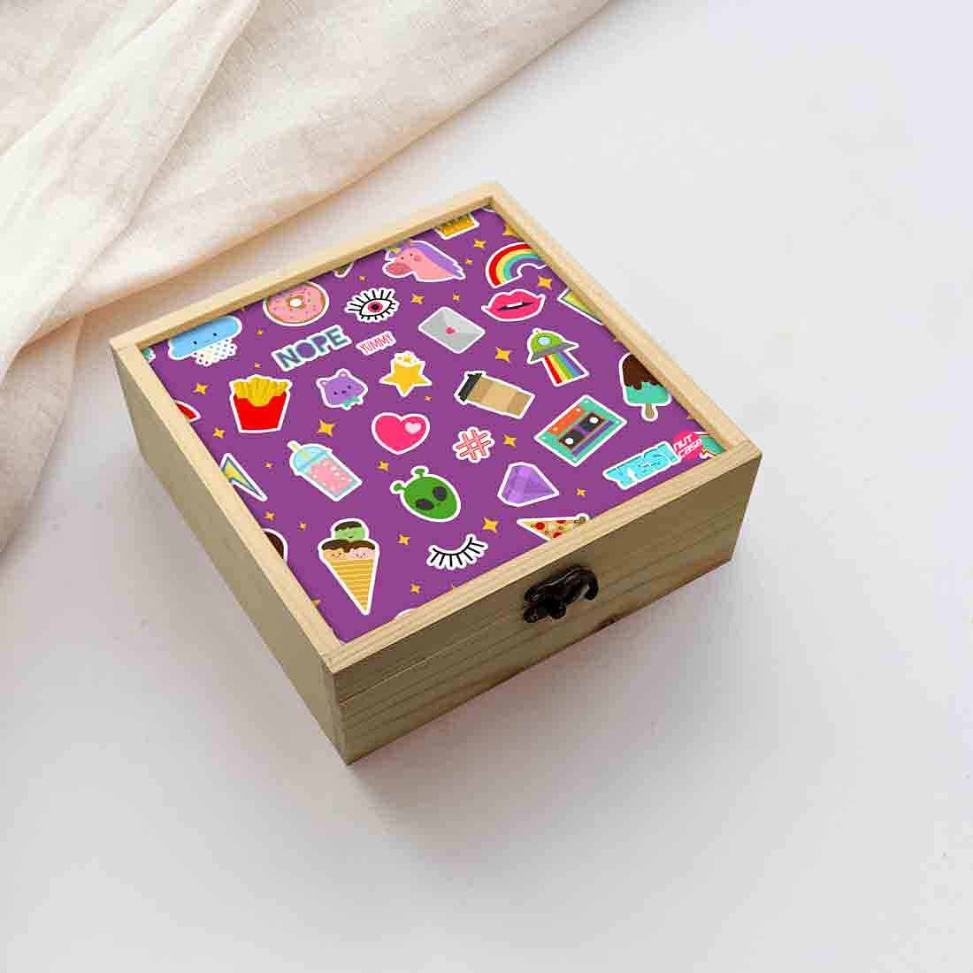 Jewellery Box Wooden Jewelry Organizer -  Kids Party Nutcase