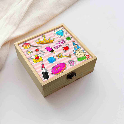 Jewellery Box Wooden Jewelry Organizer -  Queen Jewellery Nutcase