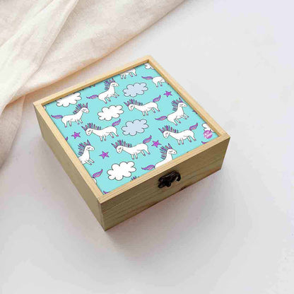 Jewellery Box Wooden Jewelry Organizer -  Unicorn Cloud Nutcase