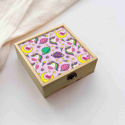 Jewellery Box Wooden Jewelry Organizer -  Unicorn Moon Nutcase