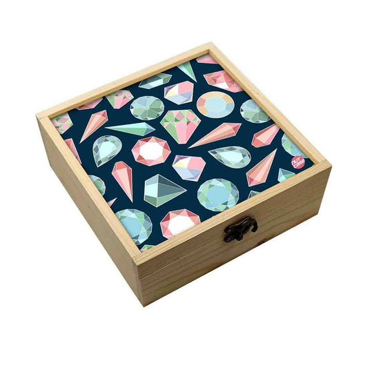 Jewellery Box Wooden Jewelry Organizer -  Diamond Nutcase