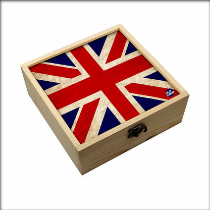 Jewellery Box Makepup Organizer -  Vintage Uk Flag Nutcase