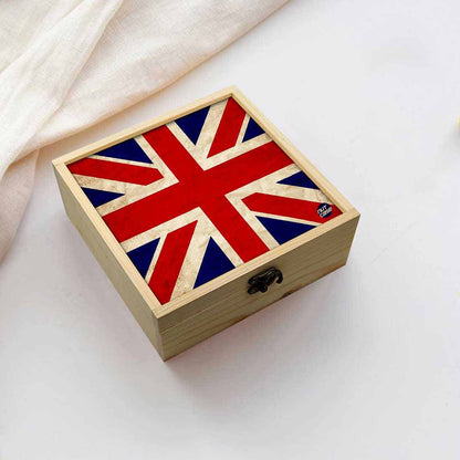 Jewellery Box Makepup Organizer -  Vintage Uk Flag Nutcase