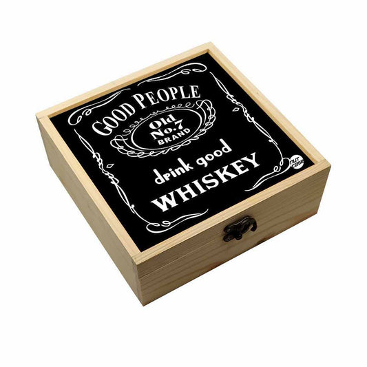 Jewellery Box Makepup Organizer -  Drink Good Whiskey Nutcase