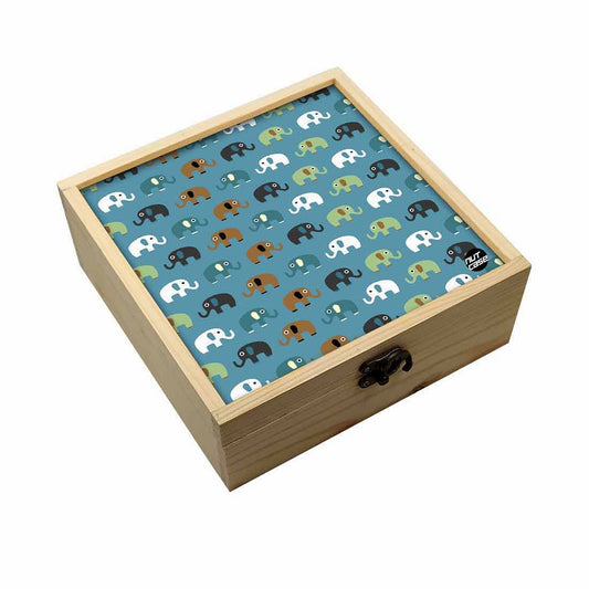 Jewellery Box Makepup Organizer -  Colorful Elephant Nutcase